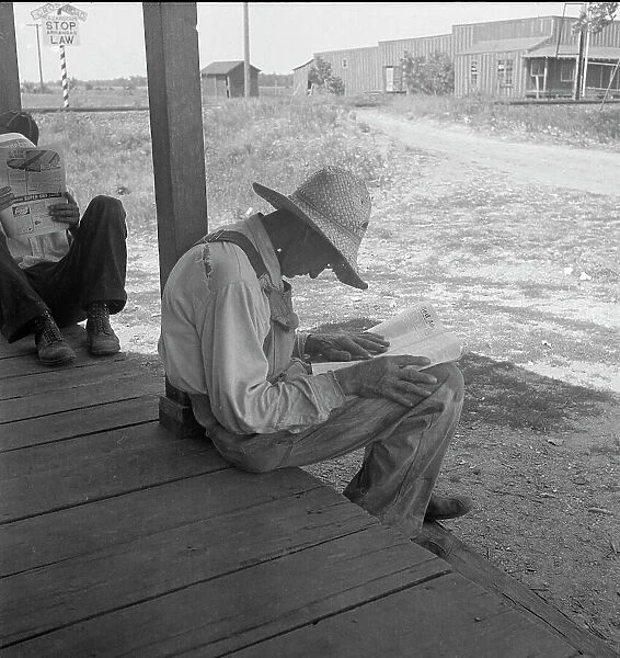 The key figure in the 1936 presidential campaign, the American farmer, Oklahoma, 1936. Creator: Dorothea Lange