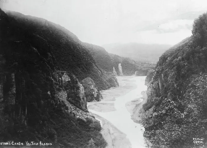 Framed Print : Keystone Canyon, between c1900 and c1930. Creator: Hunt, Phinney S Framed Print : Keystone Canyon, between c1900 and c1930. Creator: Hunt, Phinney S