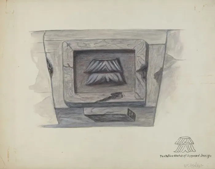 Framed Print : Keystone Design, c. 1936. Creator: William Herbert Framed Print : Keystone Design, c. 1936. Creator: William Herbert