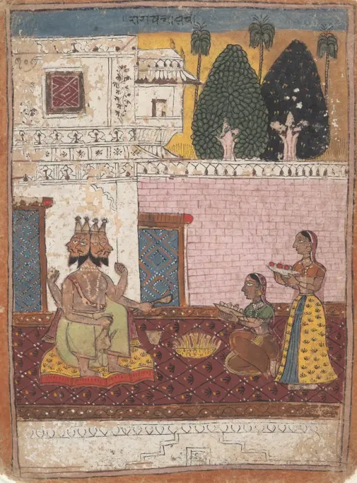 Framed Print : Khambavati Ragini... from a Dispersed Ragamala Series (Garland of Musical Modes), 1700-1725 Framed Print : Khambavati Ragini... from a Dispersed Ragamala Series (Garland of Musical Modes), 1700-1725