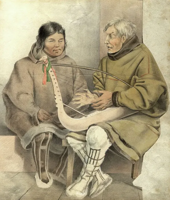 Framed Print : Two Khantas, 2nd half of 19th century. Creator: Mikhail Znamensky Framed Print : Two Khantas, 2nd half of 19th century. Creator: Mikhail Znamensky