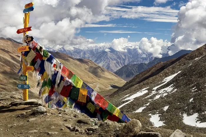 Framed Print : Khardung La pass, Ladakh, India, 2023. Creator: Peter Thompson Framed Print : Khardung La pass, Ladakh, India, 2023. Creator: Peter Thompson