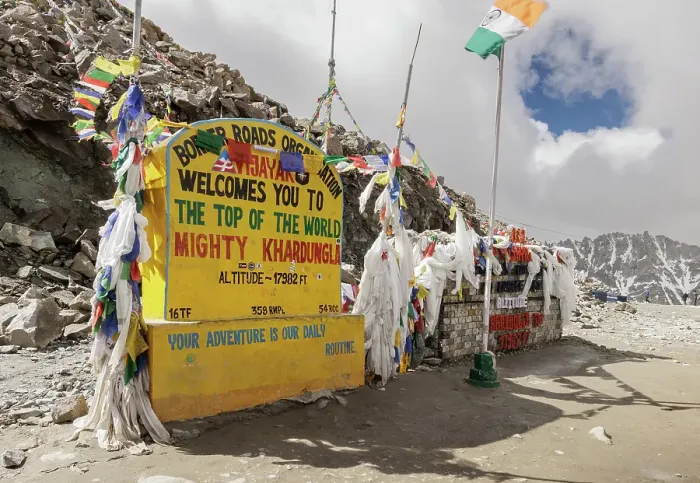 Framed Print : Khardung La pass, Ladakh, India, 2023. Creator: Peter Thompson Framed Print : Khardung La pass, Ladakh, India, 2023. Creator: Peter Thompson