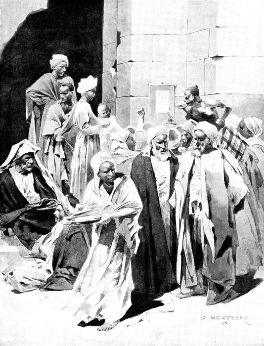 Framed Print : The Khedive's Wedding at Cairo: reading the news, 1895. Creator: Unknown. The Khedive's Wedding at Cairo: reading the news, 1895. Creator: Unknown Framed Print : The Khedive's Wedding at Cairo: reading the news, 1895. Creator: Unknown. The Khedive's Wedding at Cairo: reading the news, 1895. Creator: Unknown