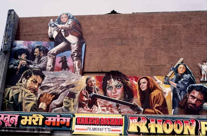 Framed Print : Khoon Bari Maang - film hoarding, Delhi, India, 1988. Creator: Amanda Waite. Khoon Bari Maang - film hoarding, Delhi, India, 1988. Creator: Amanda Waite Framed Print : Khoon Bari Maang - film hoarding, Delhi, India, 1988. Creator: Amanda Waite. Khoon Bari Maang - film hoarding, Delhi, India, 1988. Creator: Amanda Waite