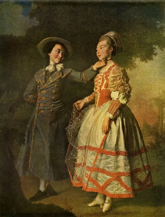 Framed Print : Khovanskaya and Khrushcheva, 1773, (1939). Creator: Dmitry Levitsky Framed Print : Khovanskaya and Khrushcheva, 1773, (1939). Creator: Dmitry Levitsky