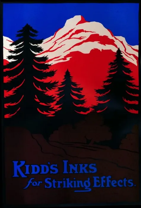 Framed Print : Kidds Inks for Striking Effects, 1909. Creator: Unknown Framed Print : Kidds Inks for Striking Effects, 1909. Creator: Unknown