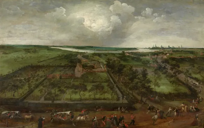 Framed Print : Kiel near Antwerp, 1579. Creator: Jacob Grimer Framed Print : Kiel near Antwerp, 1579. Creator: Jacob Grimer