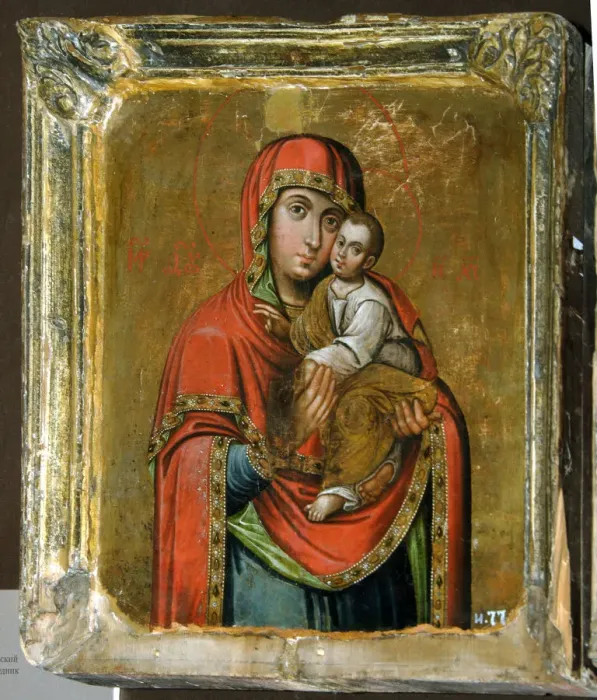 Framed Print : Kiev-Bratskaya Icon of the Mother of God, 18th century. Artist: Russian icon