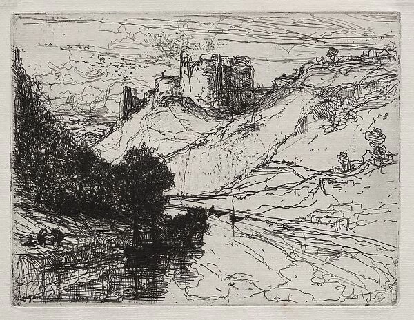 Kilgaren Castle, 1864. Creator: Francis Seymour Haden (British, 1818-1910)