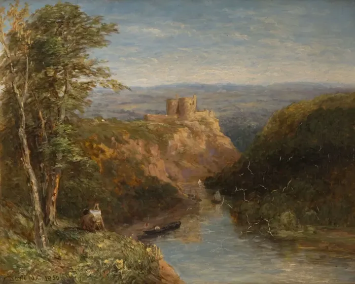 Framed Print : Kilgerran Castle, Pembrokeshire, 1852. Creator: David Cox the elder Framed Print : Kilgerran Castle, Pembrokeshire, 1852. Creator: David Cox the elder