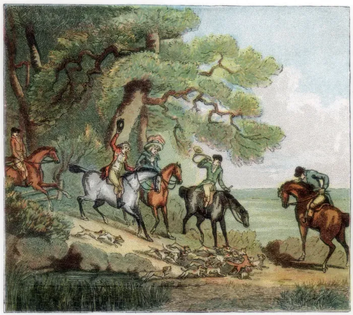 Framed Print : The kill, fox hunting, 1787 (1890) Framed Print : The kill, fox hunting, 1787 (1890)