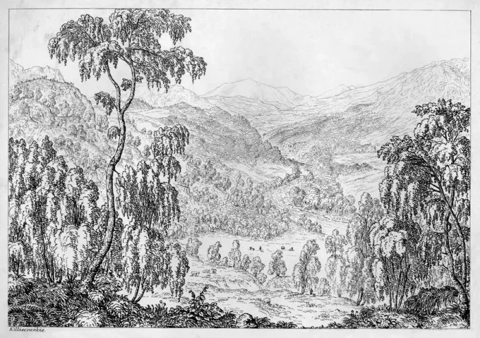 Framed Print : Killiecrankie, c1812. Artist:s Leith