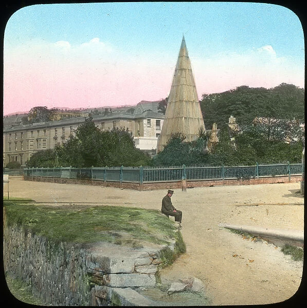 Killigrew Monument, Falmouth, Cornwall, late 19th or early 20th century. Artist: Church Army Lantern Department