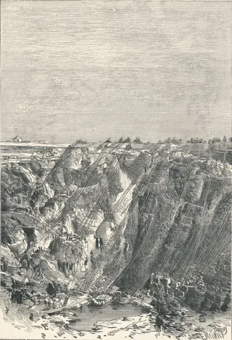 Framed Print : Kimberley: appearance of the diamond mine in 1880, 1896 Framed Print : Kimberley: appearance of the diamond mine in 1880, 1896