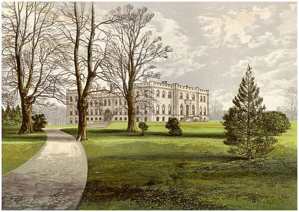 Kimbolton Castle, Huntingdonshire, home of the Duke of Manchester, c1880