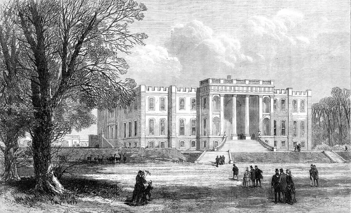 Framed Print : Kimbolton Castle, Huntingdonshire, the seat of the Duke of Manchester, 1870. Creator: Unknown Framed Print : Kimbolton Castle, Huntingdonshire, the seat of the Duke of Manchester, 1870. Creator: Unknown