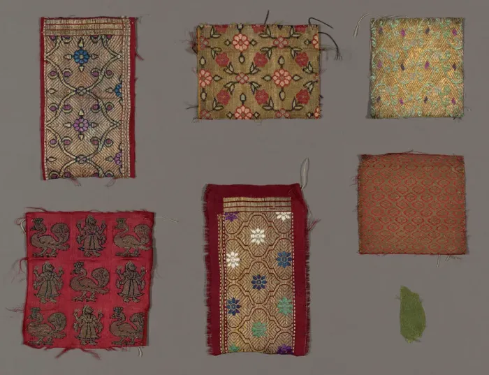 Framed Print : Kimkhwab Textiles, India, c. 1874. Creator: Unknown Framed Print : Kimkhwab Textiles, India, c. 1874. Creator: Unknown