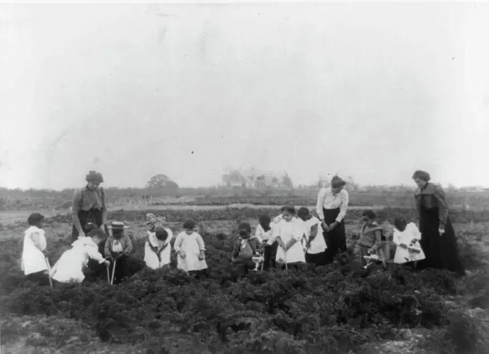 Framed Print : Kindergarten field work, 1899 or 1900. Creator: Frances Benjamin Johnston Framed Print : Kindergarten field work, 1899 or 1900. Creator: Frances Benjamin Johnston
