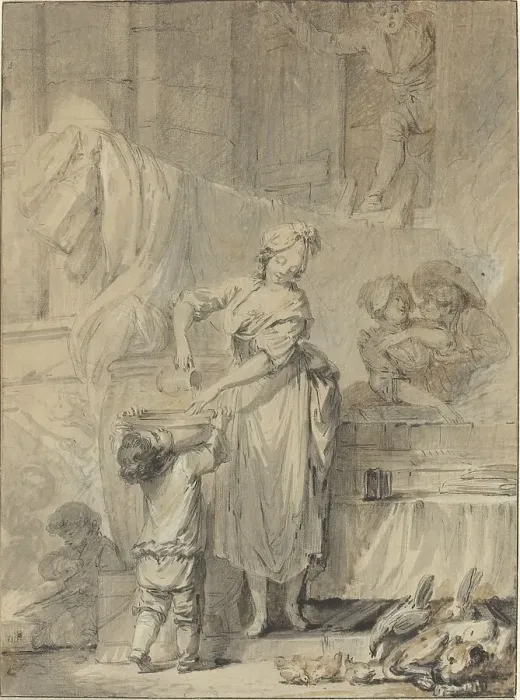 Framed Print : Kindly Martine, 1760s. Creator: Pierre Antoine Baudouin Framed Print : Kindly Martine, 1760s. Creator: Pierre Antoine Baudouin