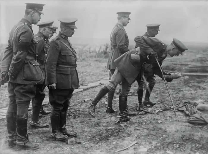 Framed Print : King Albert on Battle Field, 16 May 1917. Creator: Bain News Service Framed Print : King Albert on Battle Field, 16 May 1917. Creator: Bain News Service