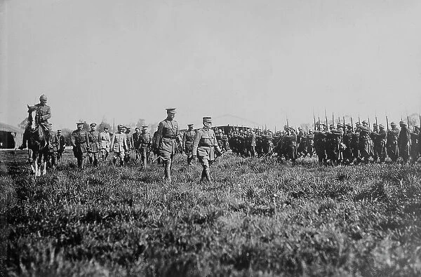 King Albert & Gen. Foch, 7 Oct 1918. Creator: Bain News Service. King Albert & Gen. Foch, 7 Oct 1918. Creator: Bain News Service