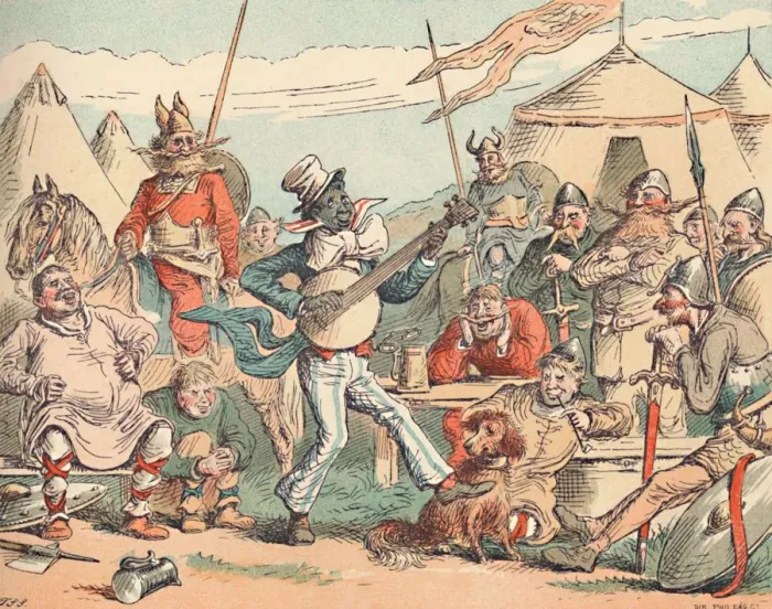 Framed Print : King Alfred in the Danish Camp, c1884. Artist: Thomas Strong Seccombe Framed Print : King Alfred in the Danish Camp, c1884. Artist: Thomas Strong Seccombe