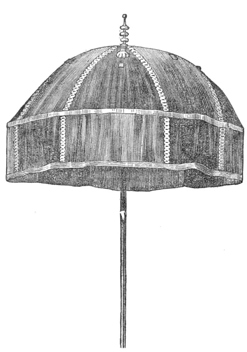 Framed Print : The King of Ashantee's State Umbrella, 1874. Creator: Unknown. The King of Ashantee's State Umbrella, 1874. Creator: Unknown Framed Print : The King of Ashantee's State Umbrella, 1874. Creator: Unknown. The King of Ashantee's State Umbrella, 1874. Creator: Unknown