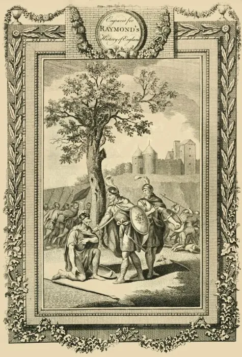 Framed Print : King Athelstan saving the Life of his Father, Edward the Elder... c1786. Creator Framed Print : King Athelstan saving the Life of his Father, Edward the Elder... c1786. Creator