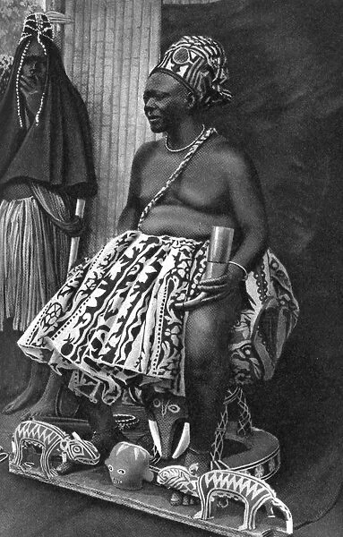King Basu Fondong of Cameroon, Africa, 1922