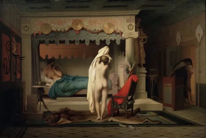 Framed Print : King Candaules, after 1859. Artist: Jean-Leon Gerome Framed Print : King Candaules, after 1859. Artist: Jean-Leon Gerome