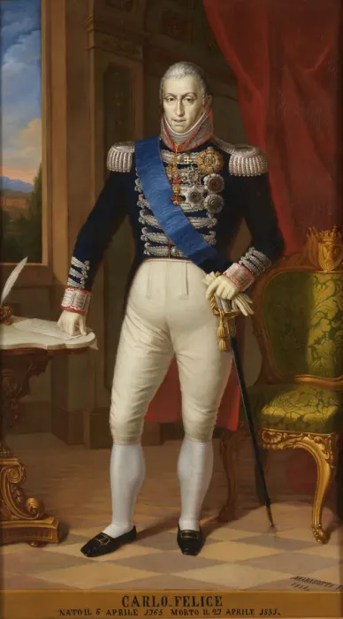 Framed Print : King Charles Felix of Sardinia (1765-1831). Artist: Anonymous Framed Print : King Charles Felix of Sardinia (1765-1831). Artist: Anonymous