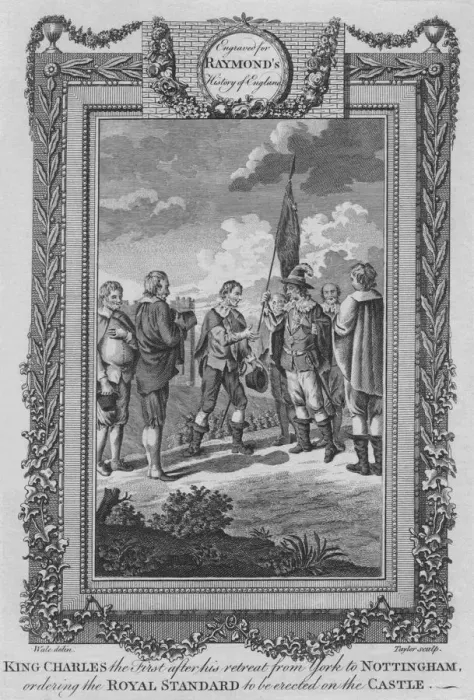 Framed Print : King Charles the First after his retreat from York to Nottingham, c1787 Framed Print : King Charles the First after his retreat from York to Nottingham, c1787