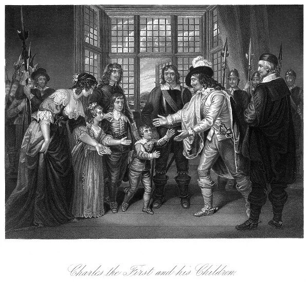 King Charles I (1600-1649) and his children