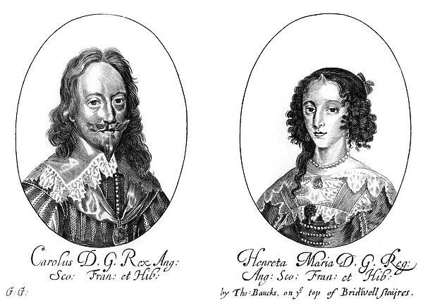 King Charles I (1600-1649) and Queen Henrietta Maria (1609-1669)