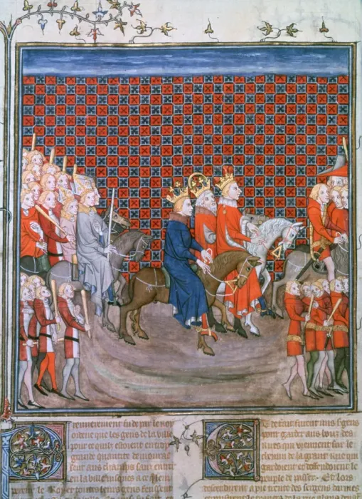 Framed Print : King Charles IV entering Paris, (1375-1379) Framed Print : King Charles IV entering Paris, (1375-1379)