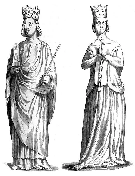 King Charles V of France (1337-1380) and Joanna of Bourbon (1338-1378), 1849