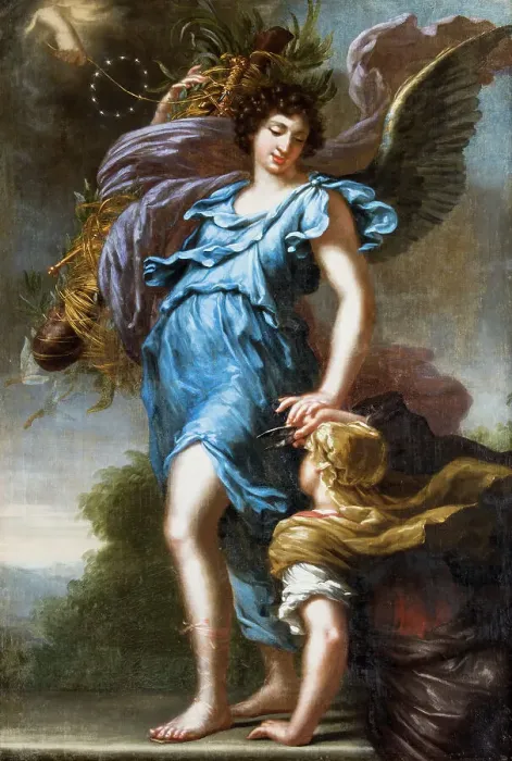 Framed Print : King Charles XI's guardian angel. Allegory, 1668. Creator: David Klocker Ehrenstrahl Framed Print : King Charles XI's guardian angel. Allegory, 1668. Creator: David Klocker Ehrenstrahl