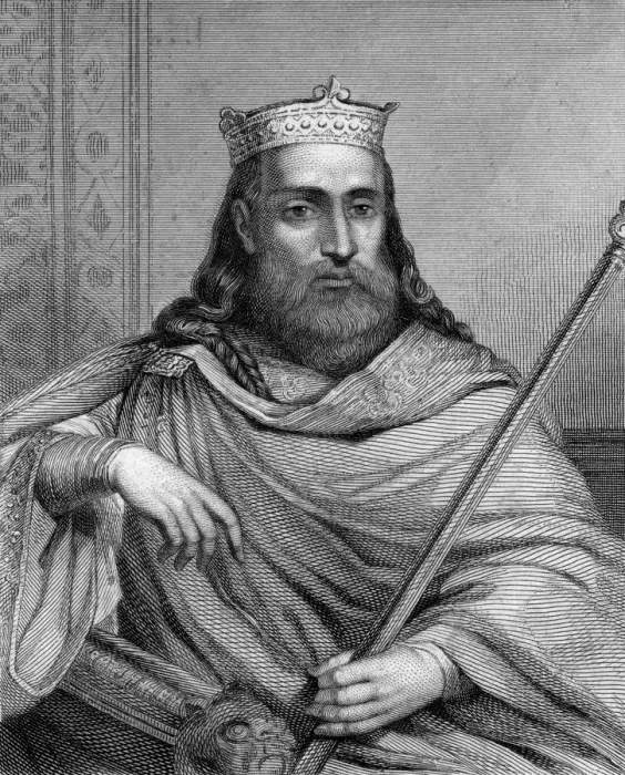 Framed Print : King Clotaire I of the Franks, (19th century). Artist: Weber Framed Print : King Clotaire I of the Franks, (19th century). Artist: Weber