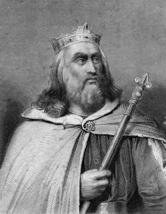 Framed Print : King Clotaire II of the Franks, (19th century). Artist: Weber Framed Print : King Clotaire II of the Franks, (19th century). Artist: Weber