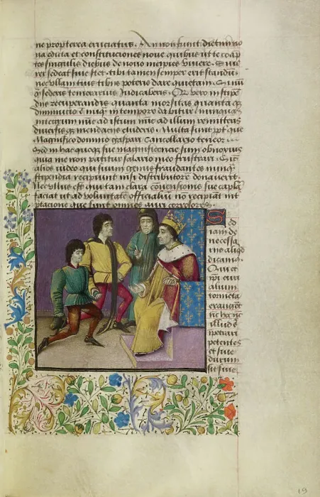 Framed Print : A King at Court, about 1460-1470. Creator: Unknown Framed Print : A King at Court, about 1460-1470. Creator: Unknown