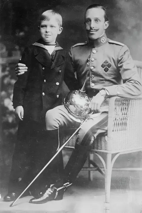 Framed Print : King and Crown Prince of Spain, 1915, 1915. Creator: Bain News Service Framed Print : King and Crown Prince of Spain, 1915, 1915. Creator: Bain News Service