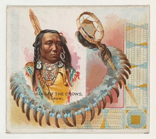 King of the Crows, Crow, from the American Indian Chiefs series (N36) for Allen &