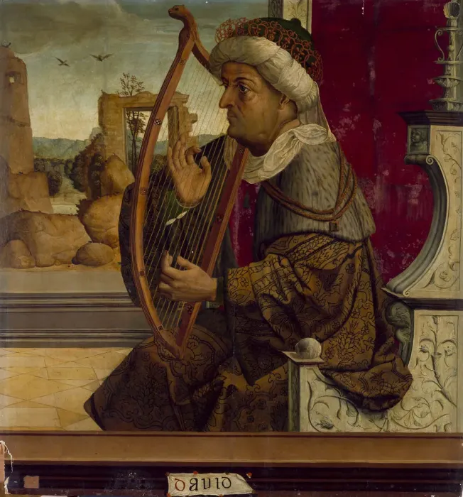 Framed Print : King David, c. 1525. Artist: Maestro de Becerril (active Early 16th-century) Framed Print : King David, c. 1525. Artist: Maestro de Becerril (active Early 16th-century)