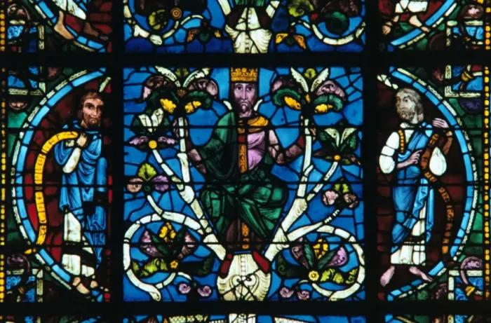 Framed Print : King David, stained glass, Chartres Cathedral, France, 1145-1155 Framed Print : King David, stained glass, Chartres Cathedral, France, 1145-1155