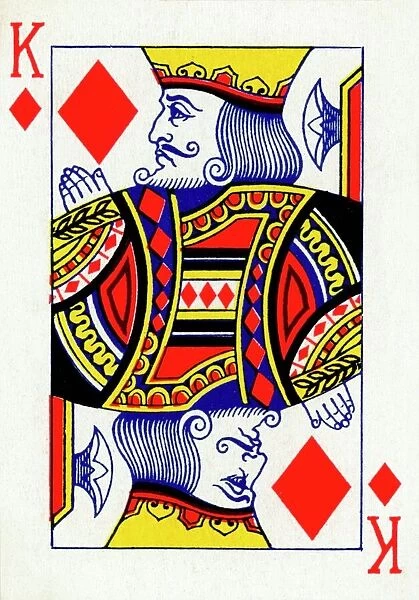 King of Diamonds from a deck of Goodall & Son Ltd. playing cards, c1940
