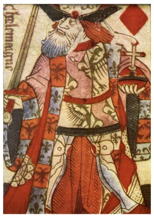 Framed Print : King of Diamonds from a French pack of playing cards, c1500 (1956) Framed Print : King of Diamonds from a French pack of playing cards, c1500 (1956)