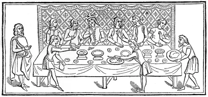 Framed Print : A king at dinner, (1910) Framed Print : A king at dinner, (1910)