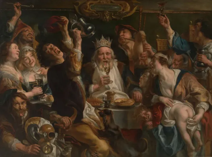 Framed Print : The King Drinks. Artist: Jordaens, Jacob (1593-1678) Framed Print : The King Drinks. Artist: Jordaens, Jacob (1593-1678)