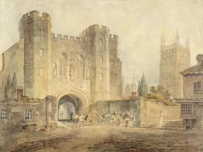 Framed Print : King Edgar's Gate, Worcester, about 1794. Creator: JMW Turner. King Edgar's Gate, Worcester, about 1794. Creator: JMW Turner Framed Print : King Edgar's Gate, Worcester, about 1794. Creator: JMW Turner. King Edgar's Gate, Worcester, about 1794. Creator: JMW Turner